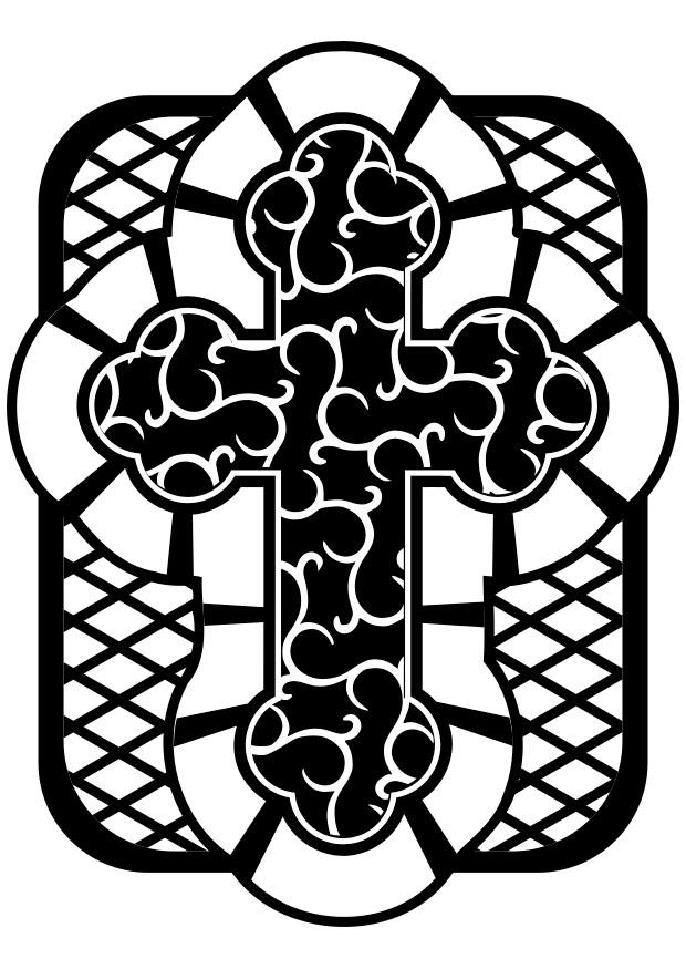 celtic cross Coloring page celtic cross