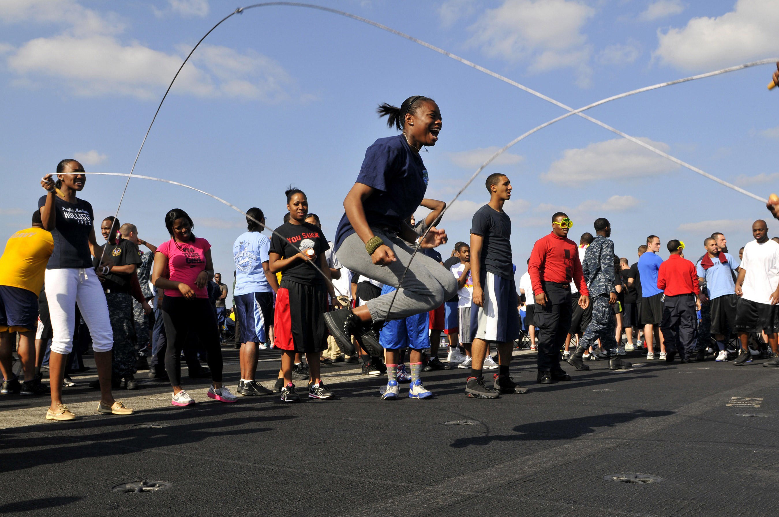 Photo skipping rope