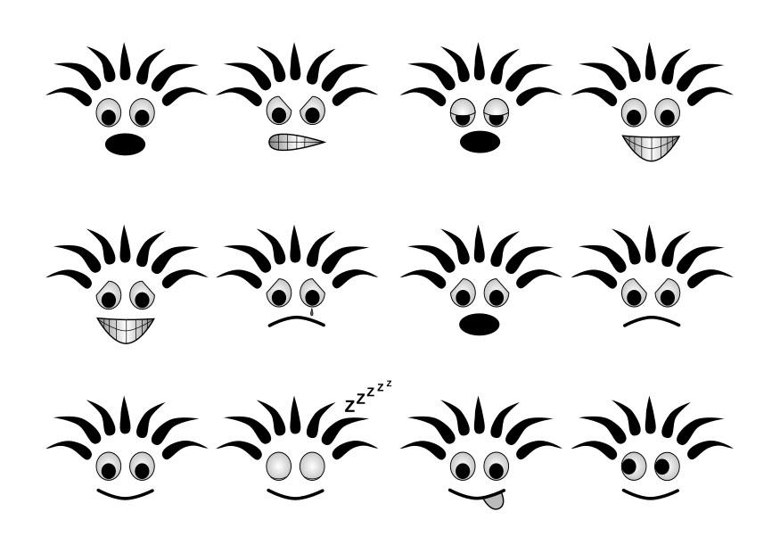 emotions Coloring page emotions