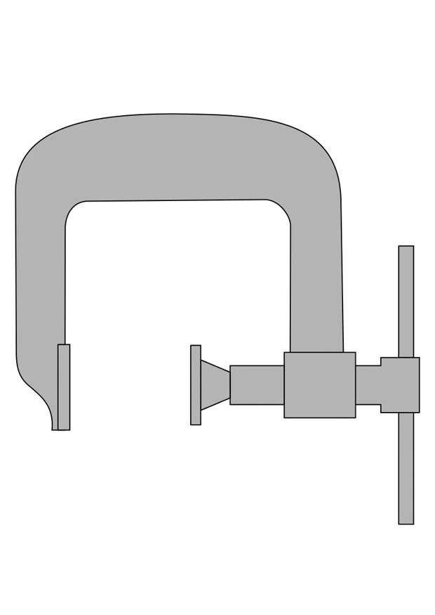 c-clamp Coloring page c-clamp