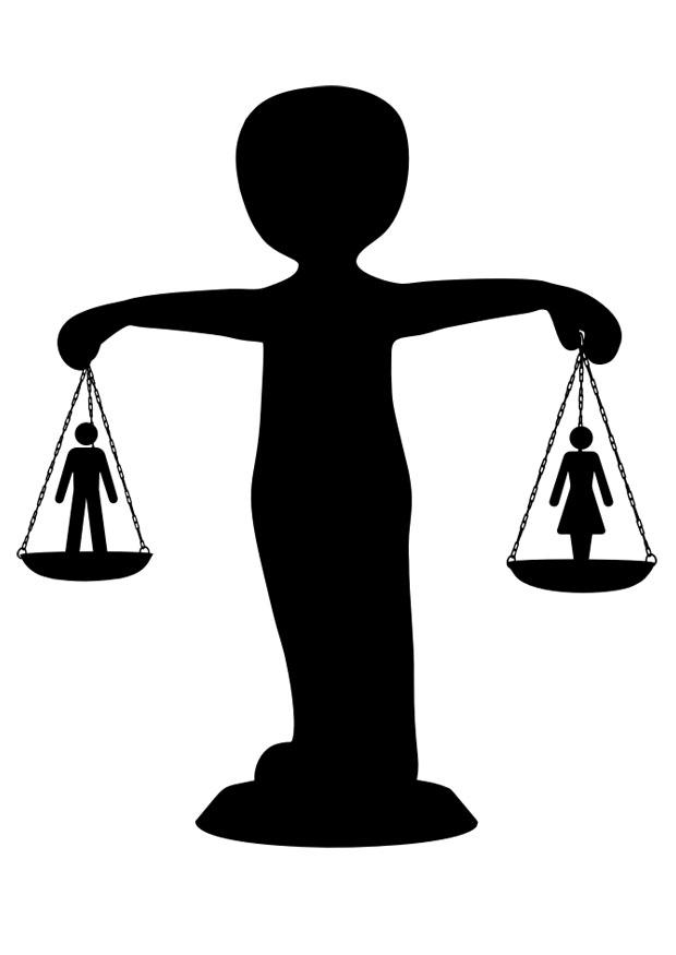 gender equality Coloring page gender equality