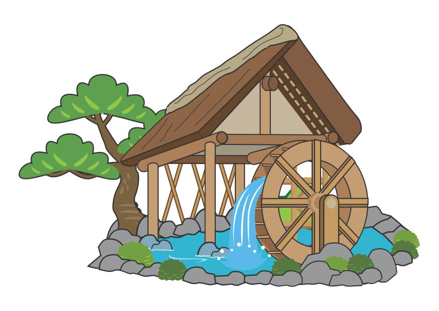 water wheel Image water wheel