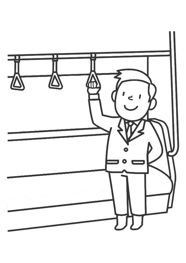 public transport Coloring page public transport