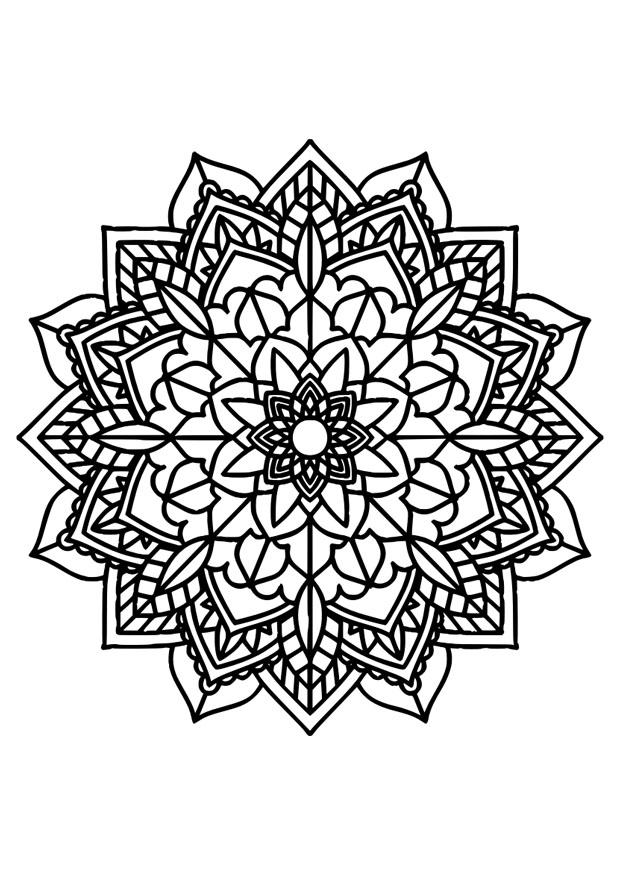 Coloring page mandala