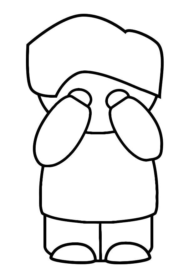 to cry Coloring page to cry