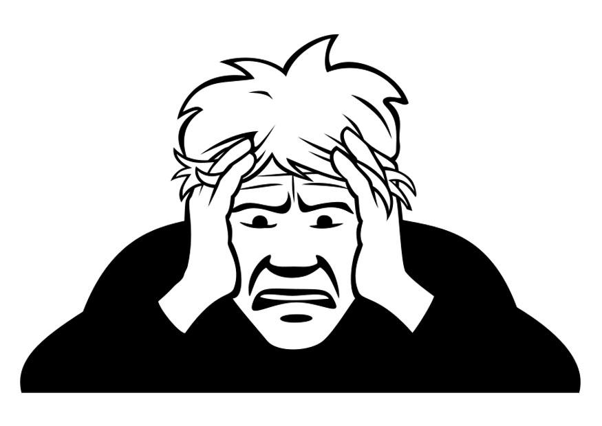 to worry Coloring page to worry