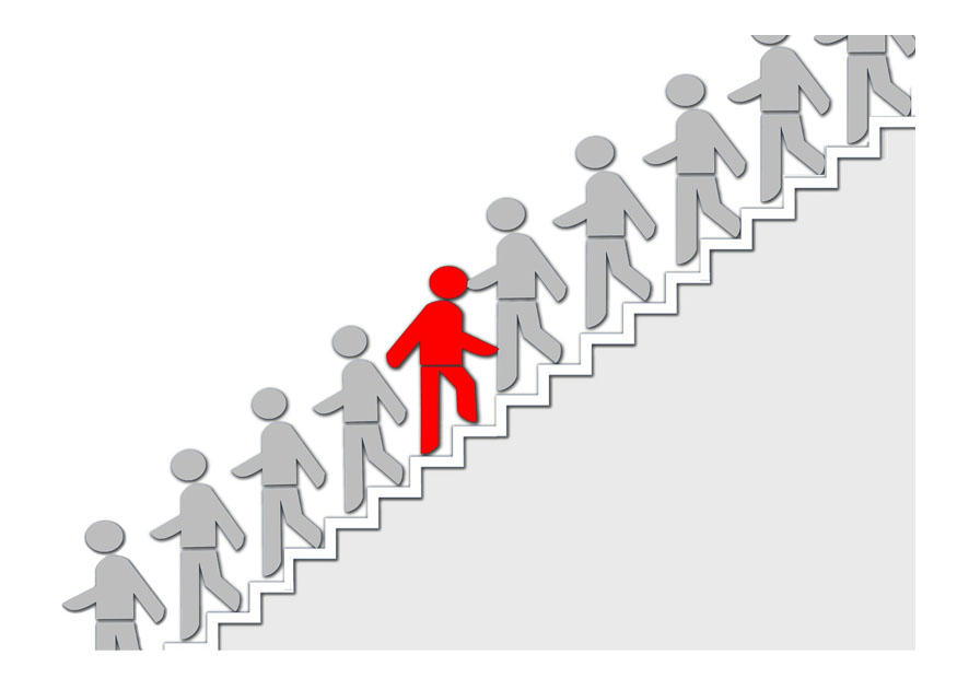 to climb the stairs against the tide Image to climb the stairs against the tide