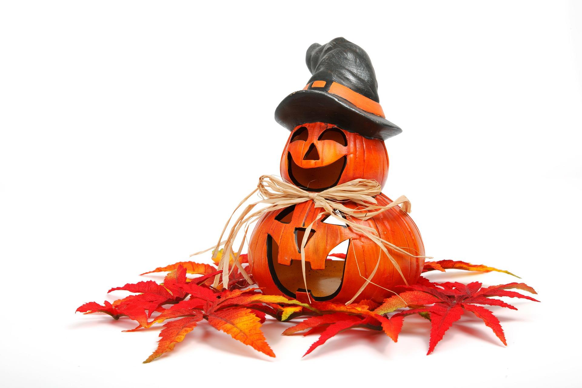Coloring page fall - halloween