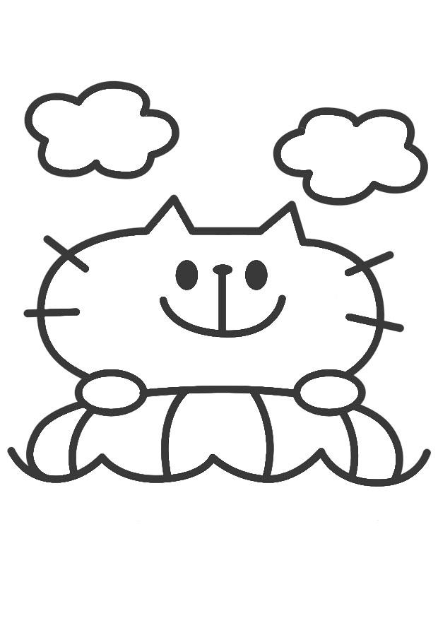 cat Coloring page cat