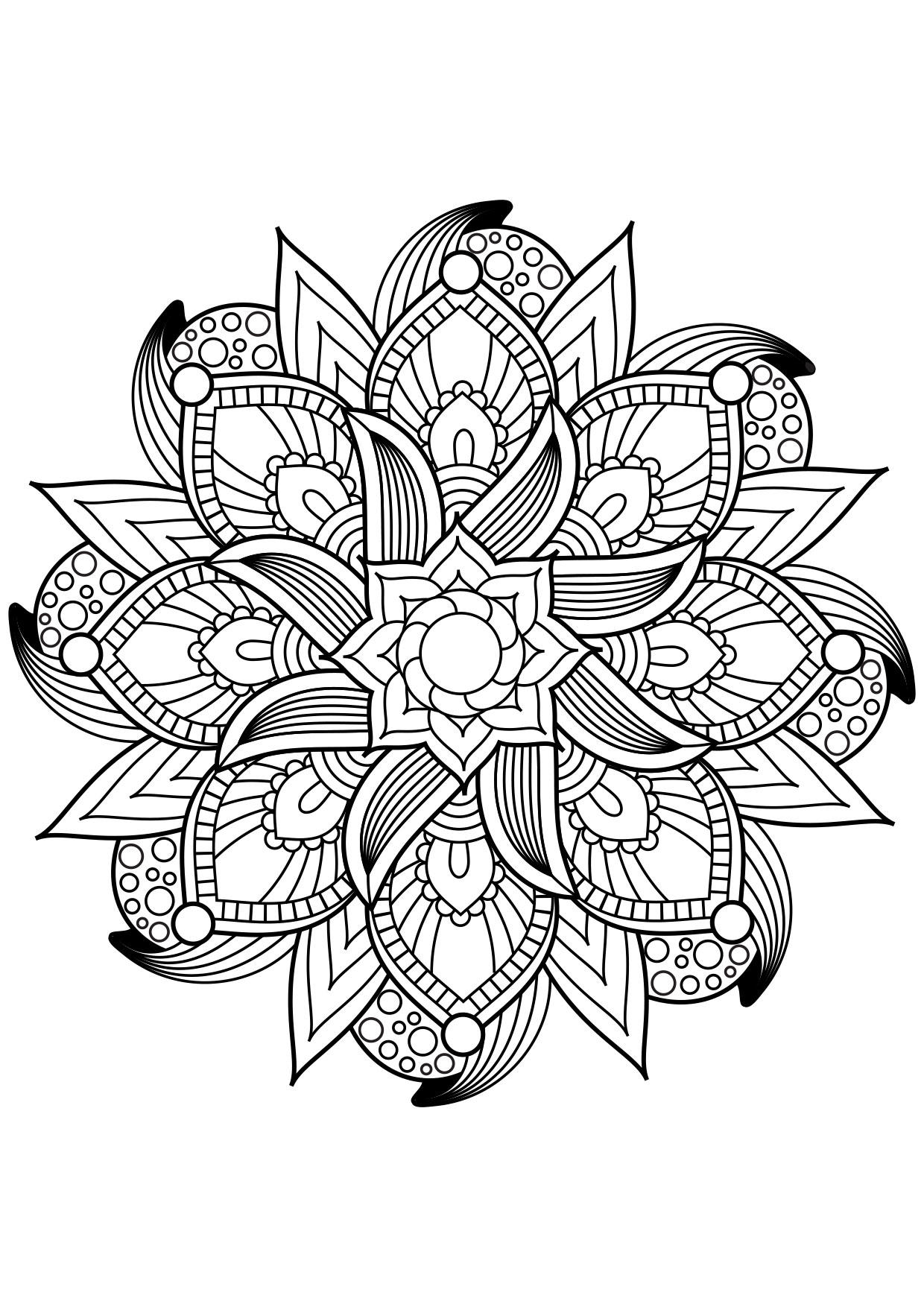 Coloring page mandala