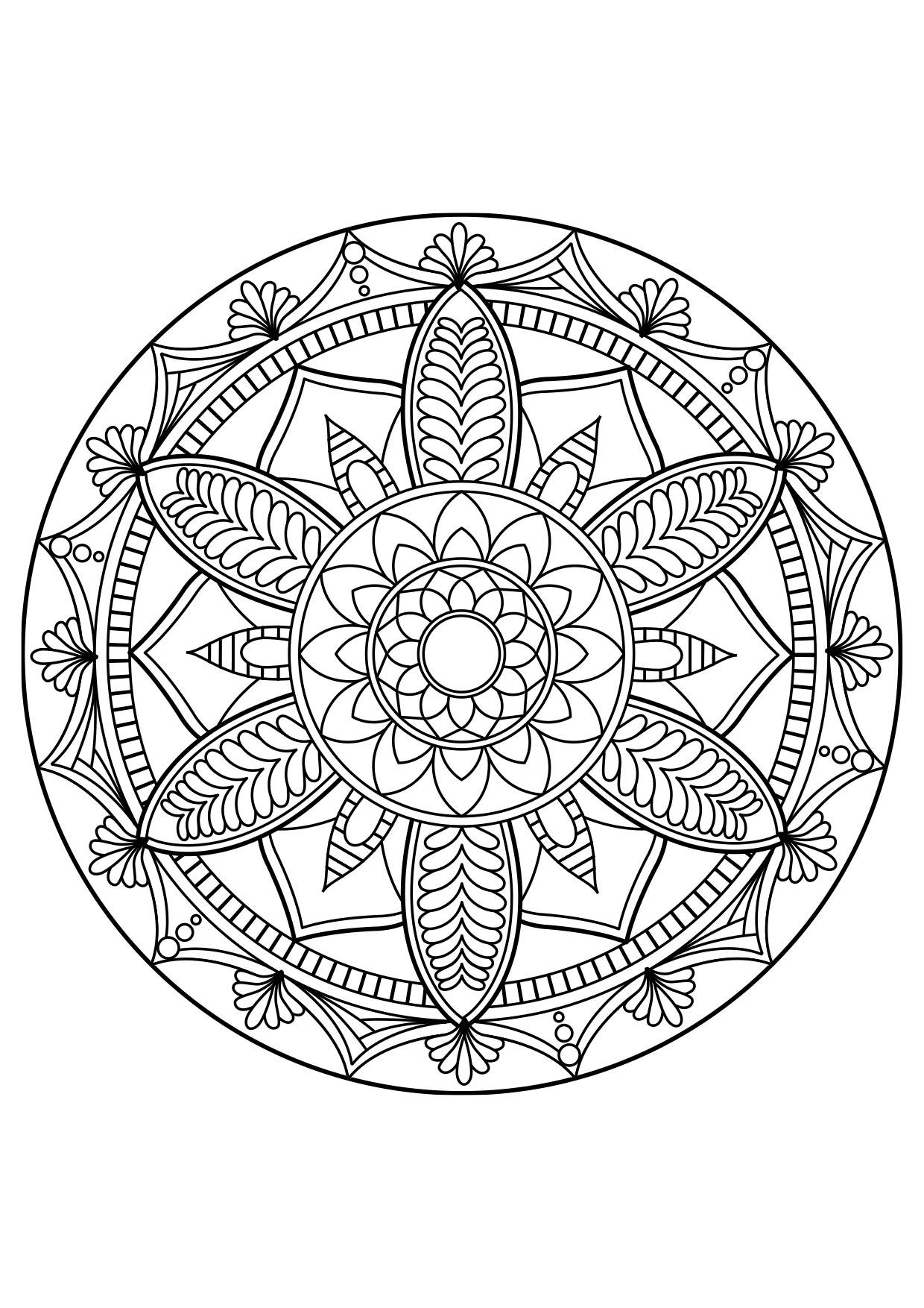 Coloring page mandala