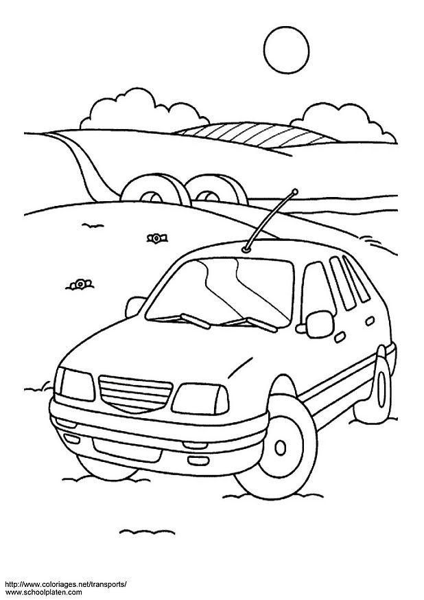 Coloring page car