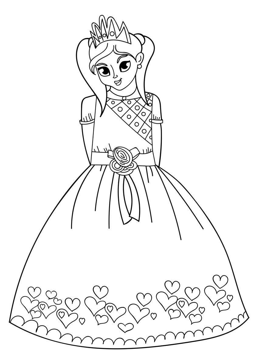 Coloring page princess