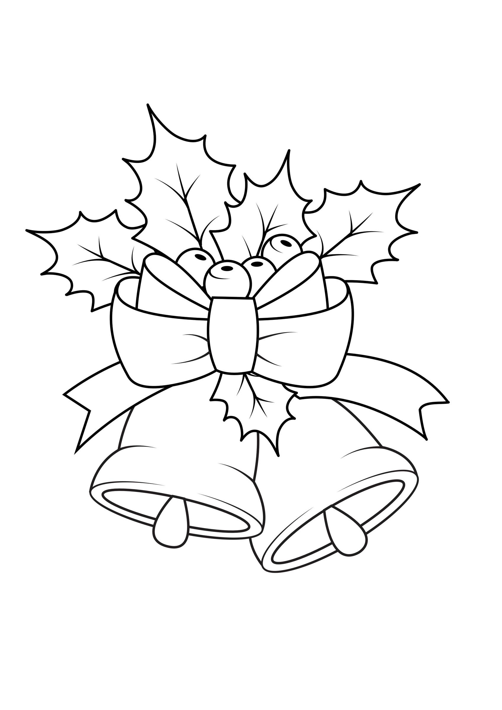 Coloring page christmas arrangement