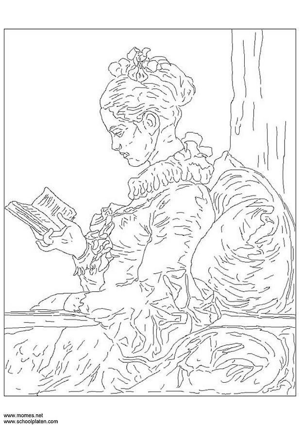 Coloring page fragonard