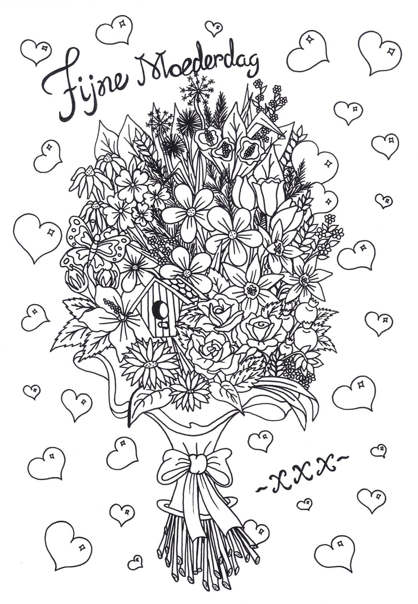 mothers day Coloring page mothers day