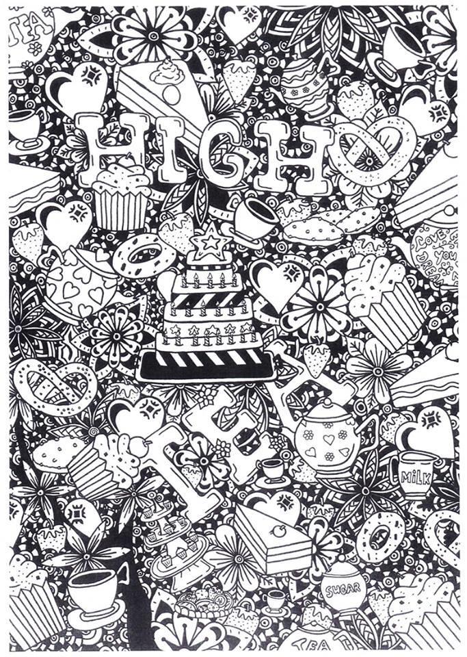 treats Coloring page treats