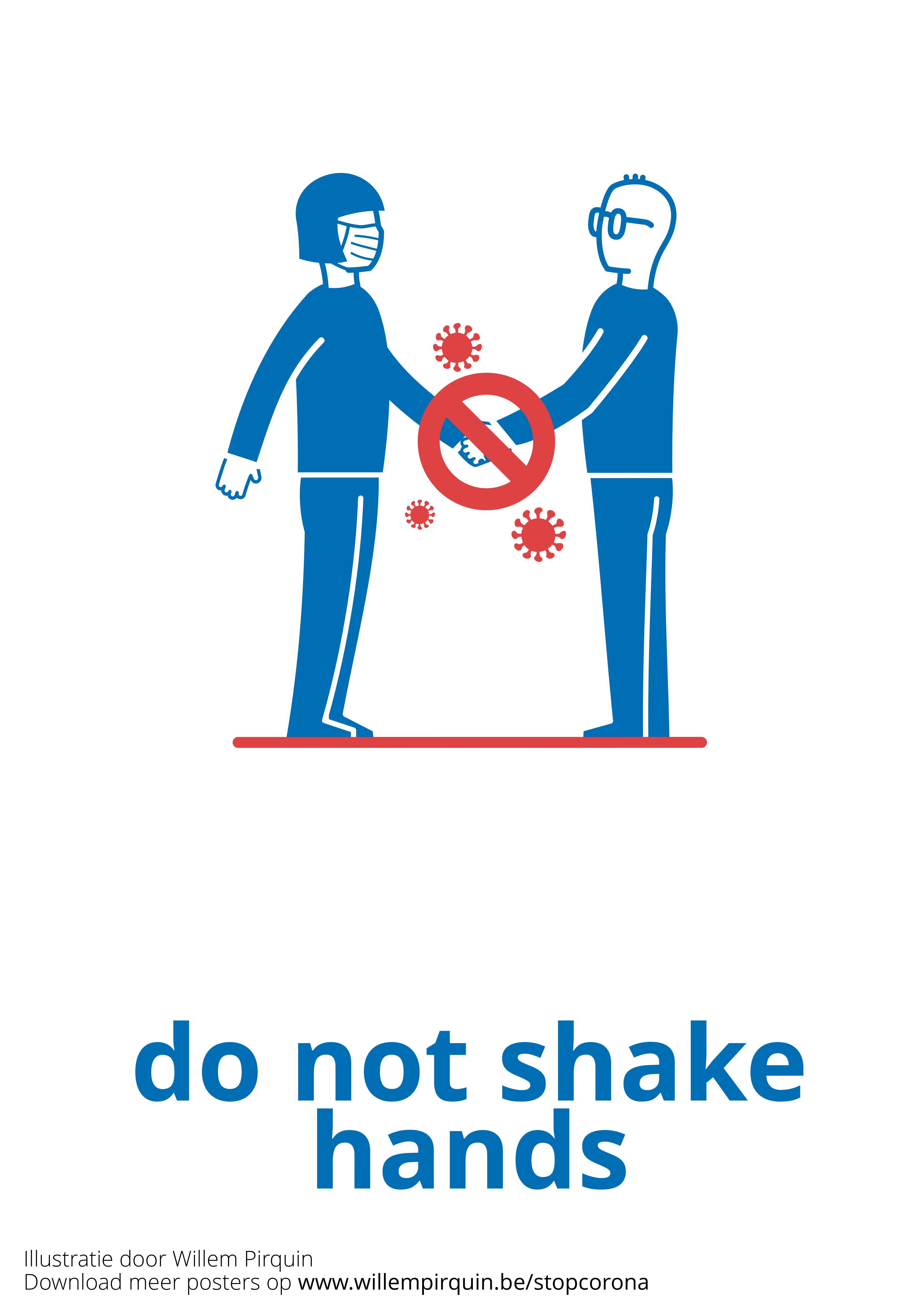 don't shake hands Image don't shake hands