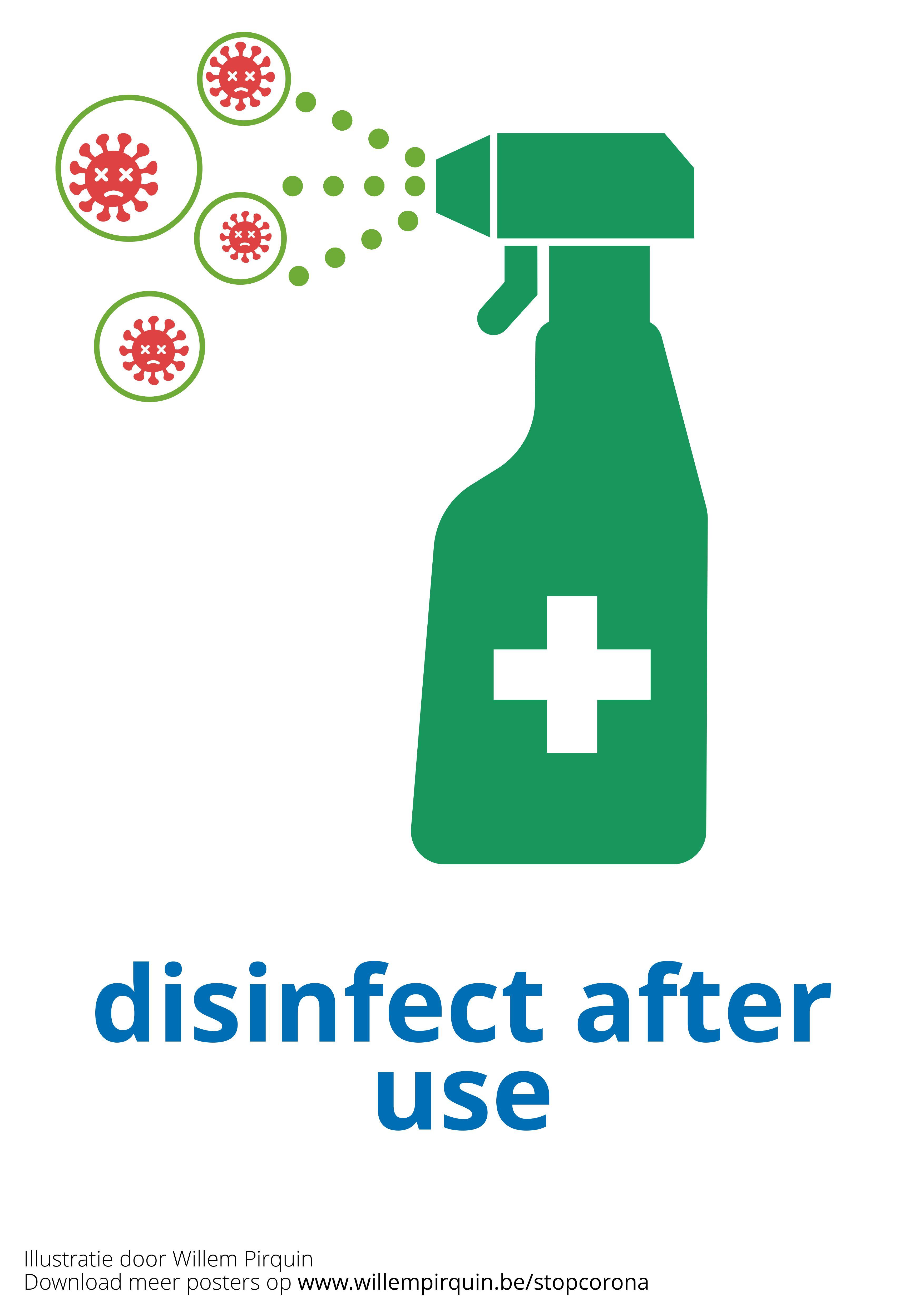 disinfect after use Image disinfect after use
