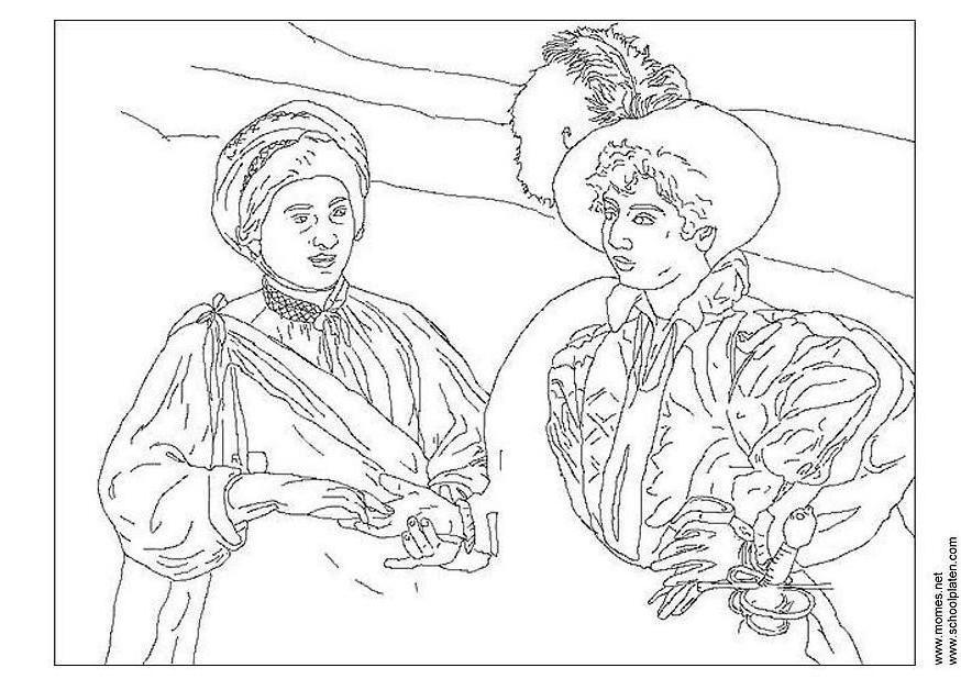 caravaggio Coloring page caravaggio