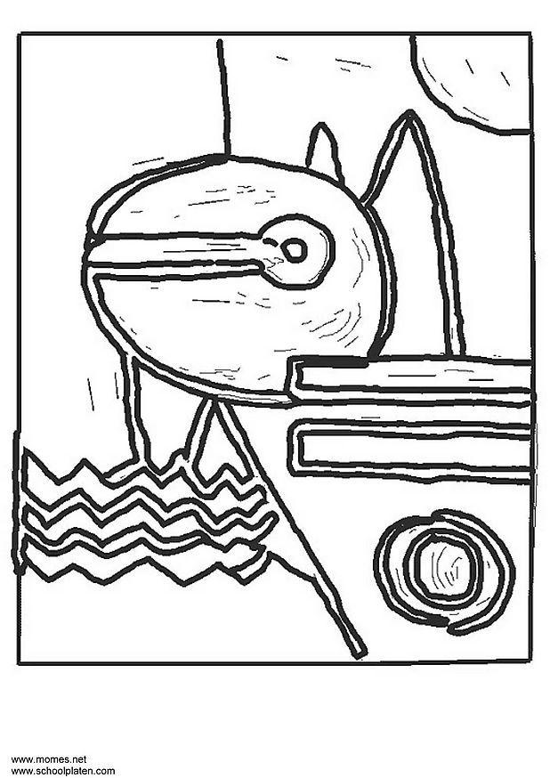 paul klee Coloring page paul klee