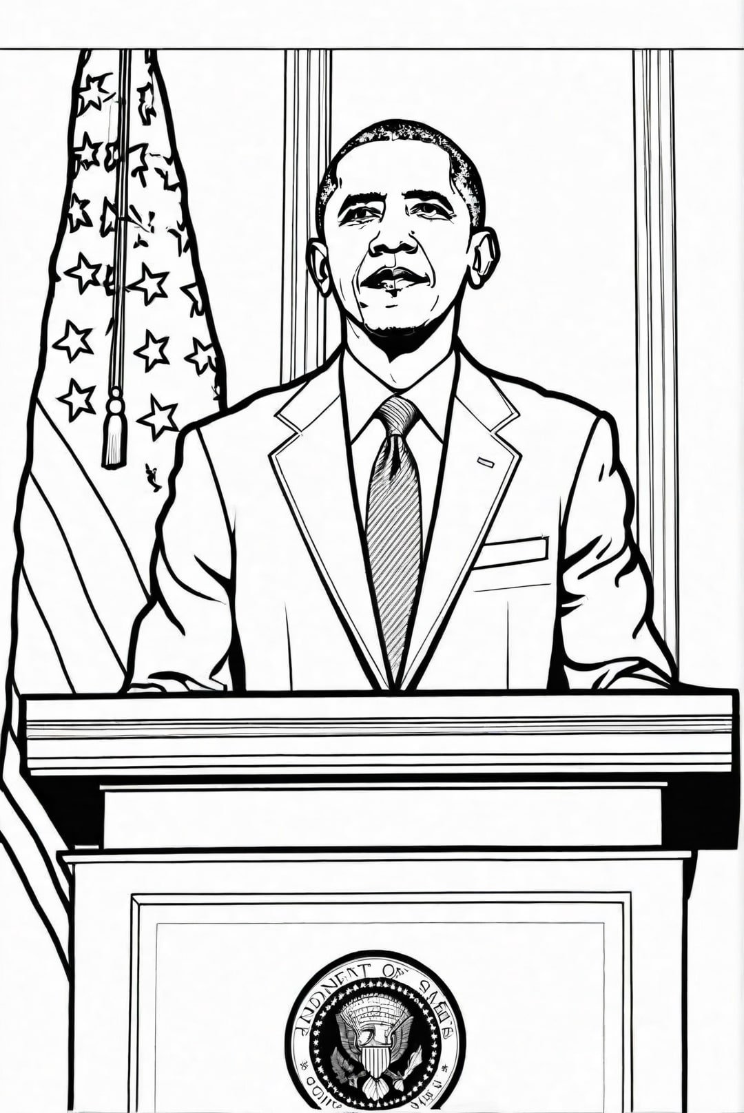 president obama Coloring page president obama