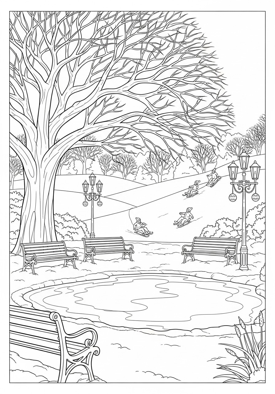 fun in the park Coloring page fun in the park