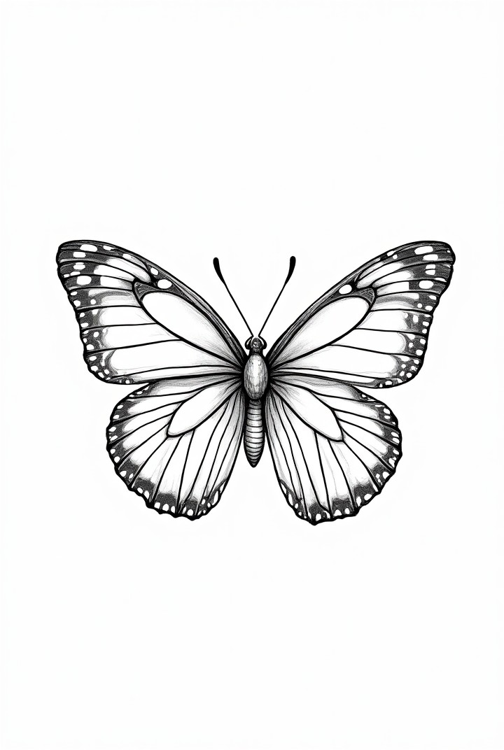 Coloring page butterfly