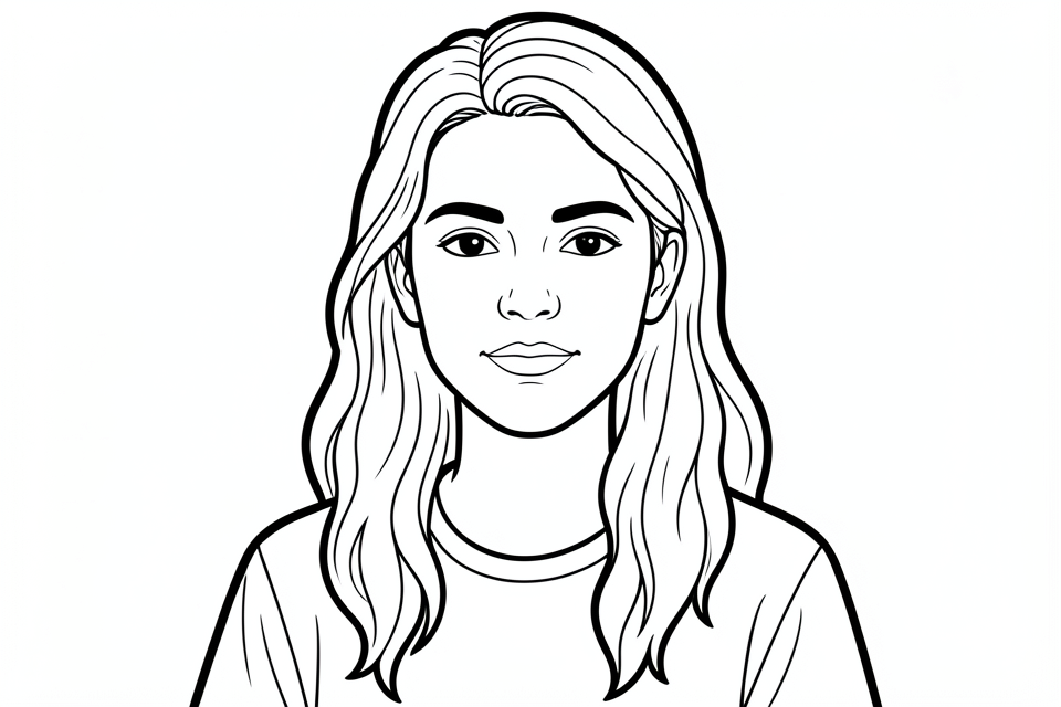 girl Coloring page girl