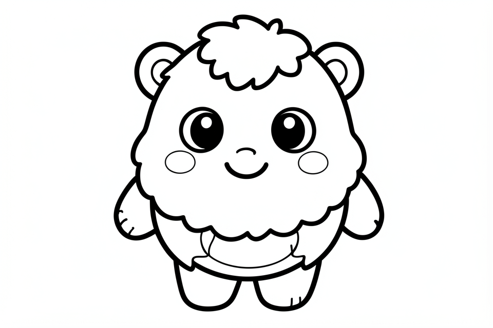cute little animal Coloring page cute little animal