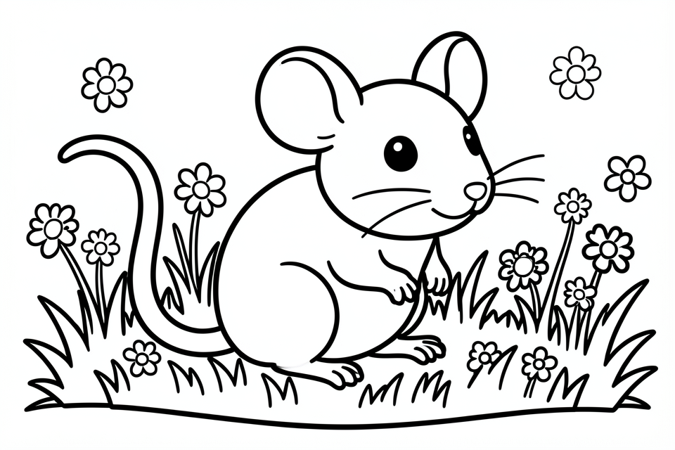 mouse Coloring page mouse