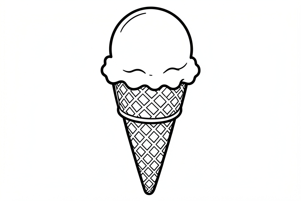 ice cream Coloring page ice cream