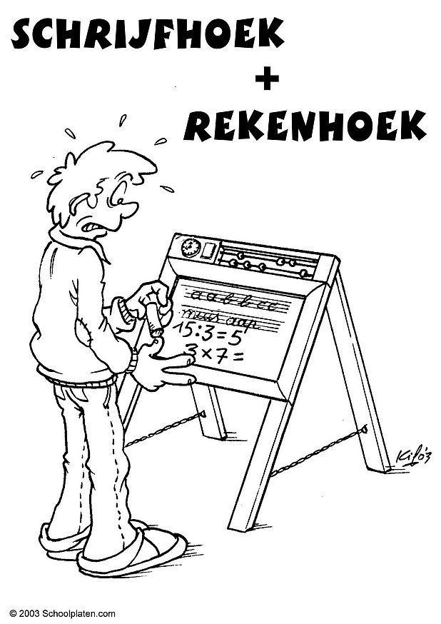 writing and mathmatics corner Coloring page writing and mathmatics corner
