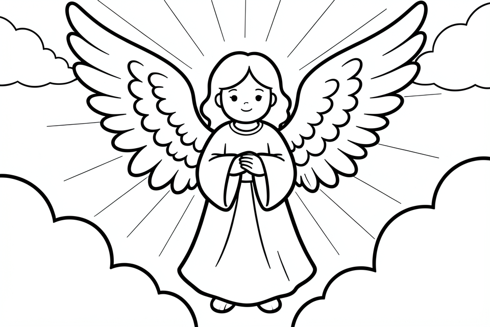 angel Coloring page angel