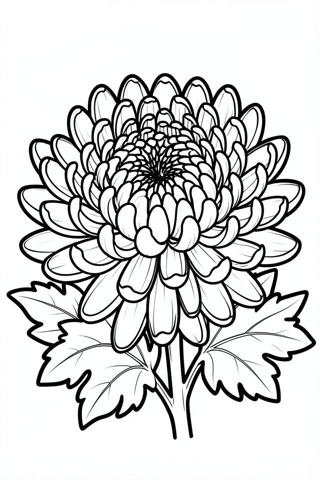 chrysanthemum Coloring page chrysanthemum