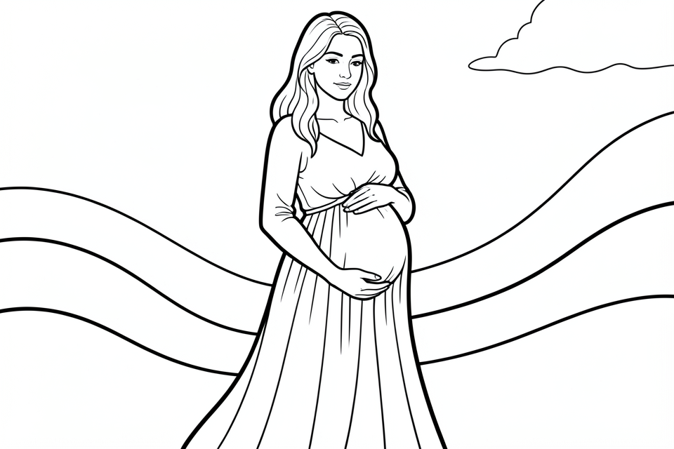 pregnancy Coloring page pregnancy