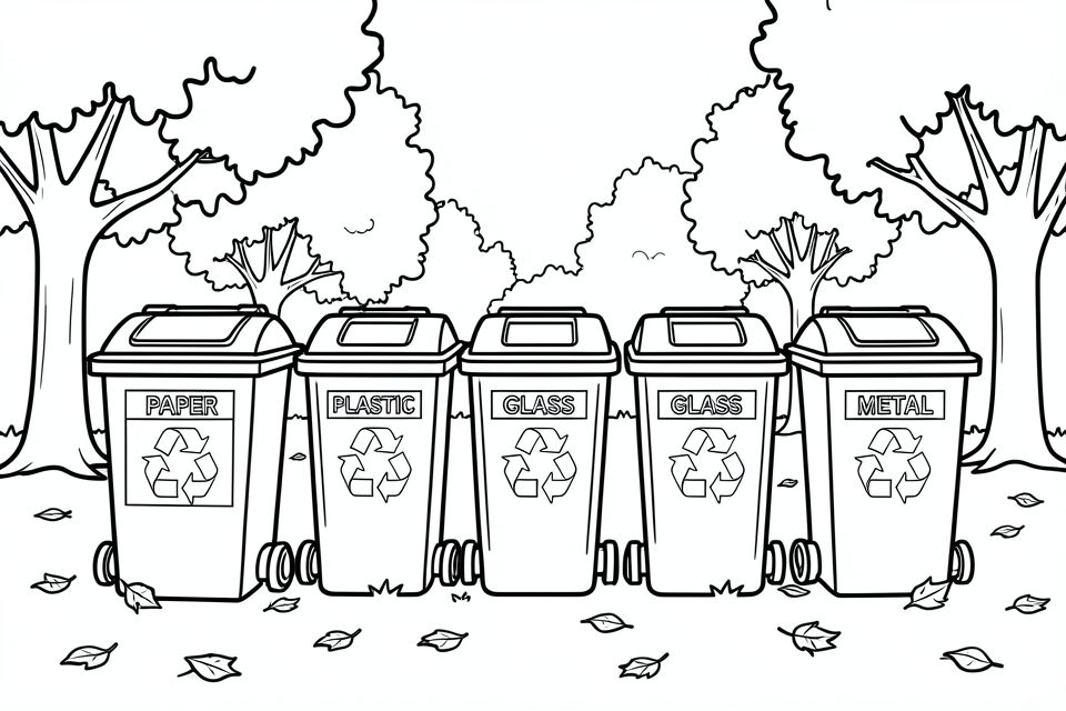 recycle Coloring page recycle