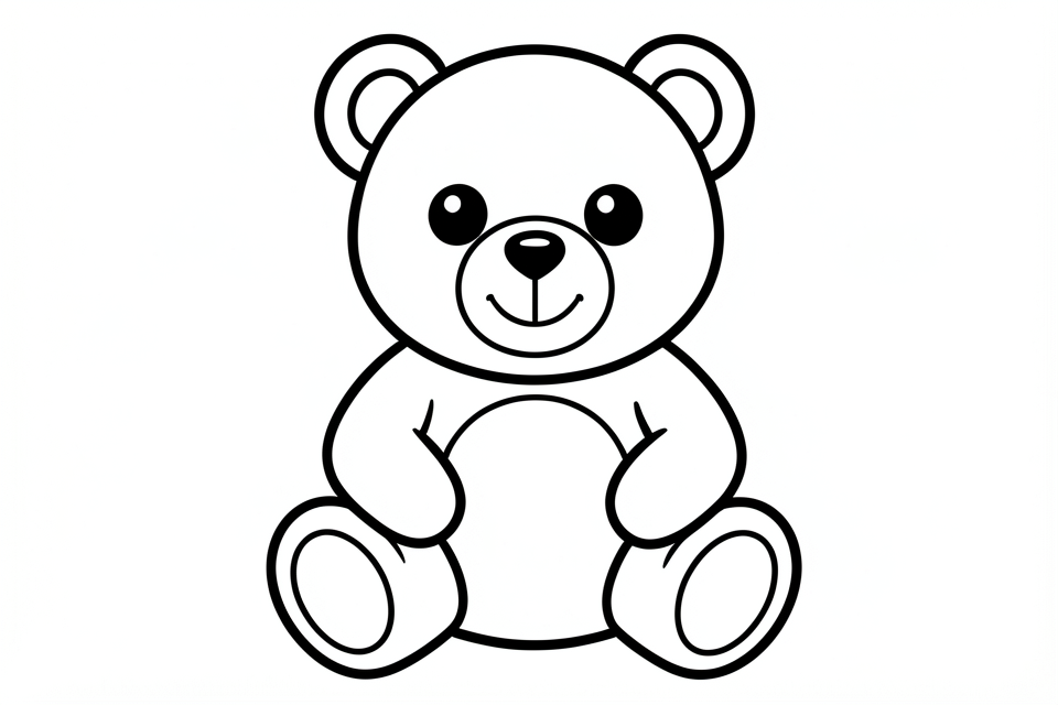 teddy bear Coloring page teddy bear