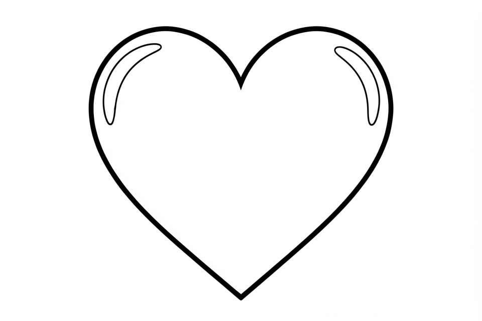 a heart Coloring page a heart