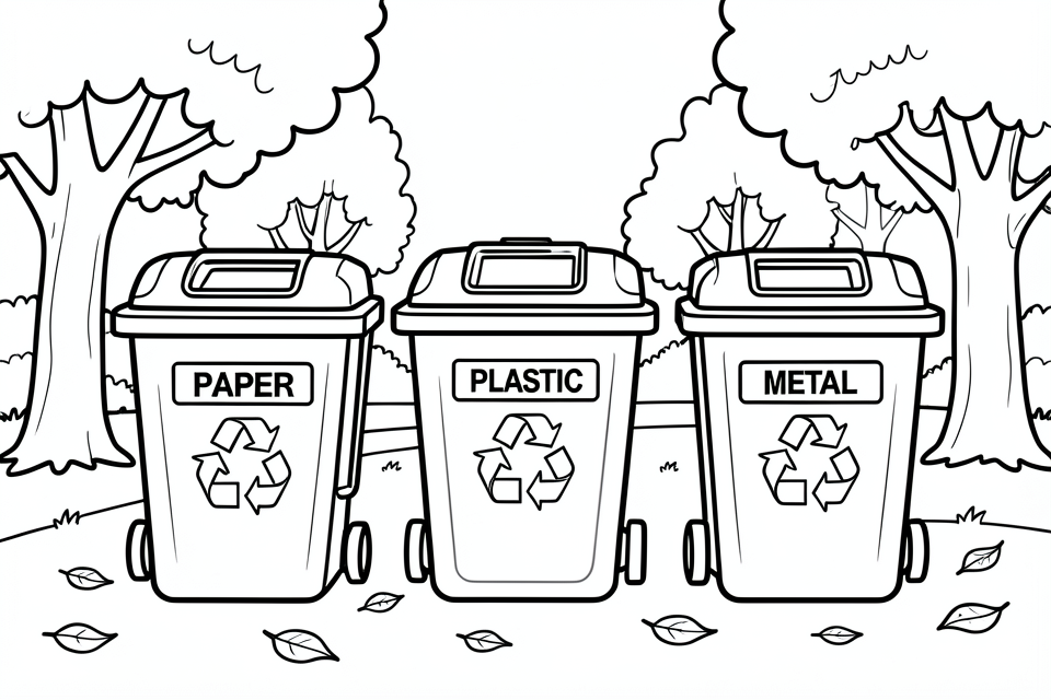 recycle Coloring page recycle