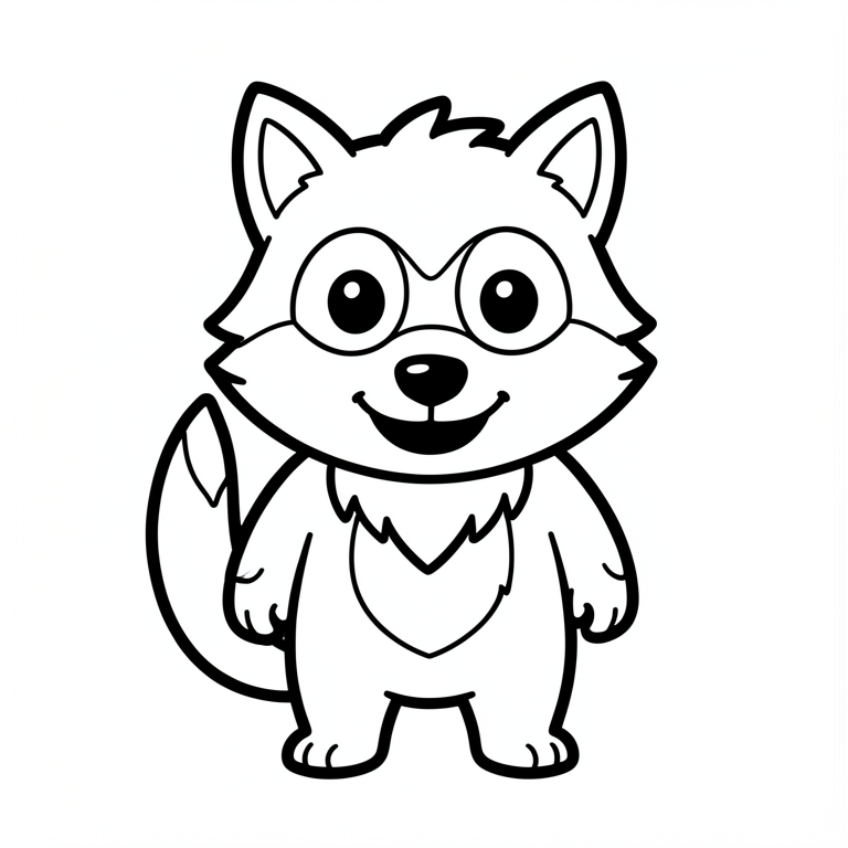 cute halloween werewolf Coloring page cute halloween werewolf