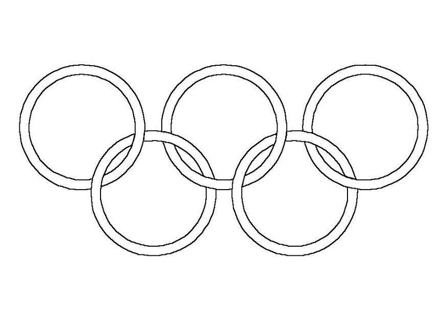 olympic rings Coloring page olympic rings