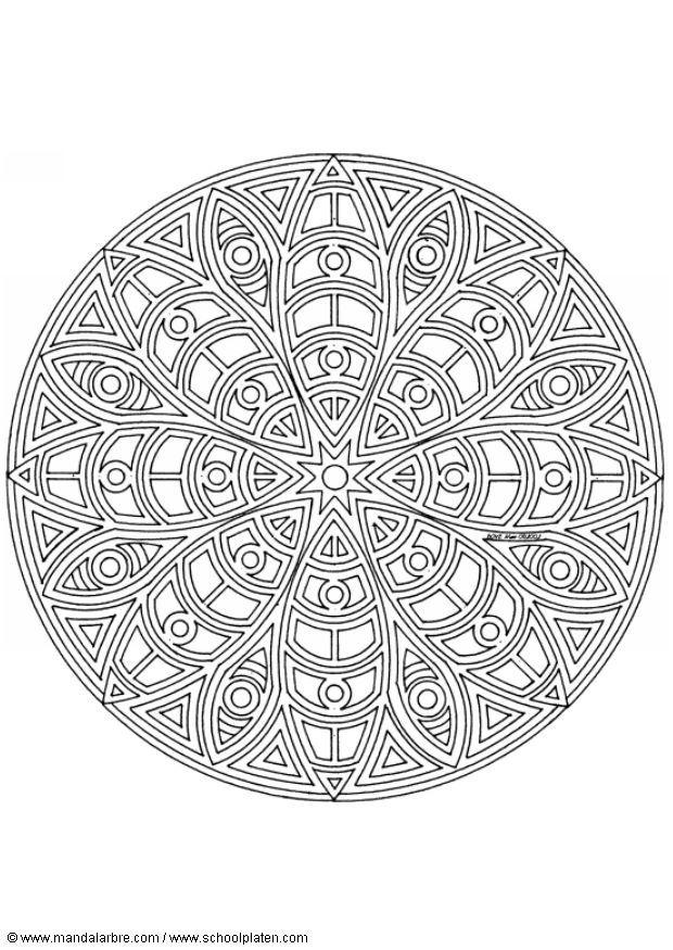 Coloring page mandala-1402c