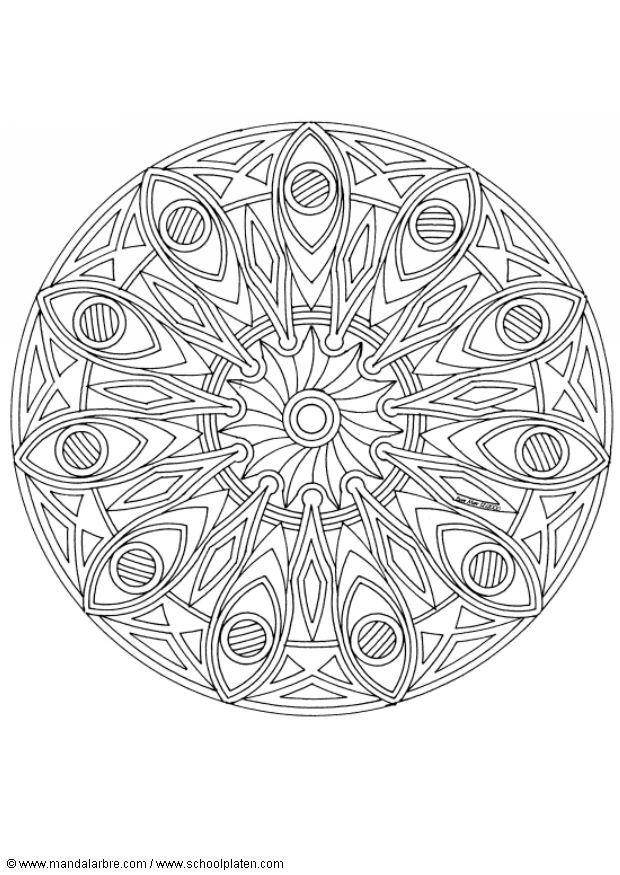 mandala-1502f Coloring page mandala-1502f