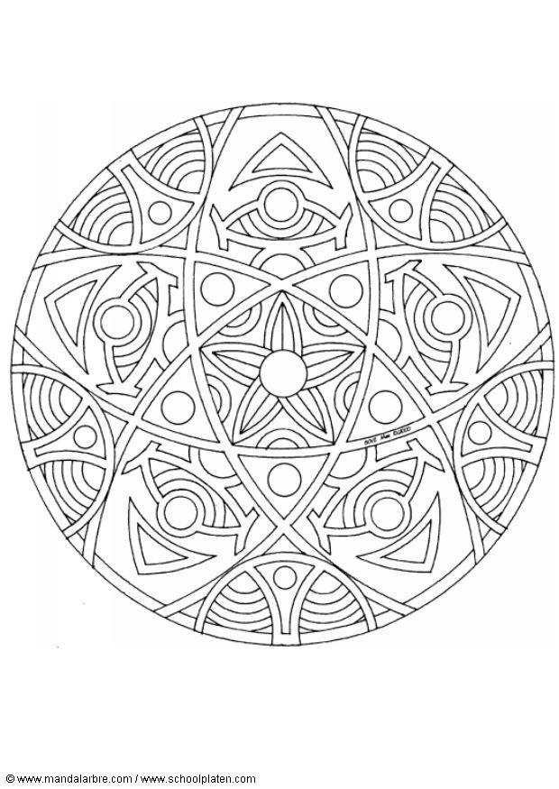Coloring page mandala-1502o
