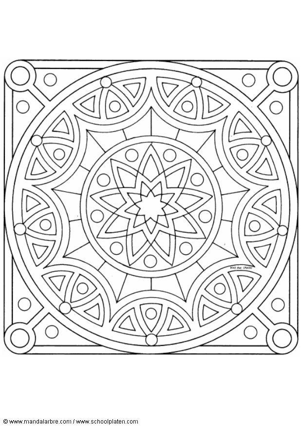 Coloring page mandala-1502w