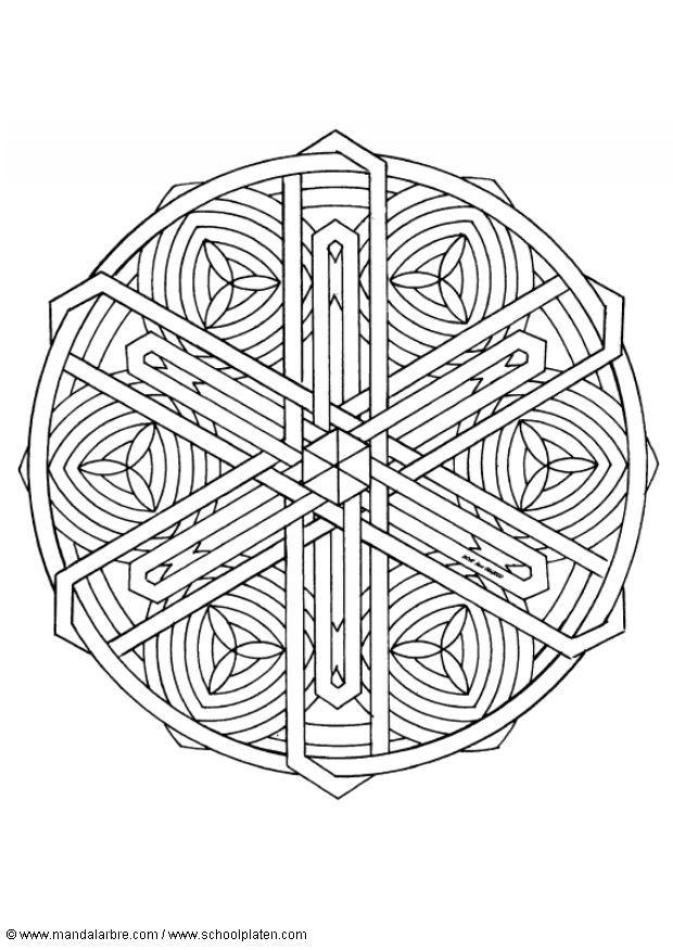 mandala-1602n Coloring page mandala-1602n