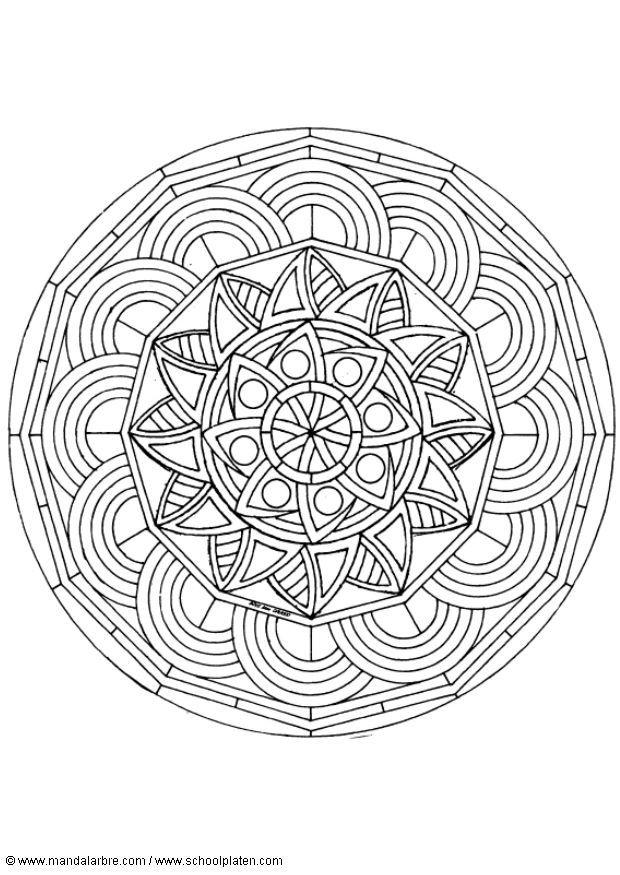 mandala-1602o Coloring page mandala-1602o