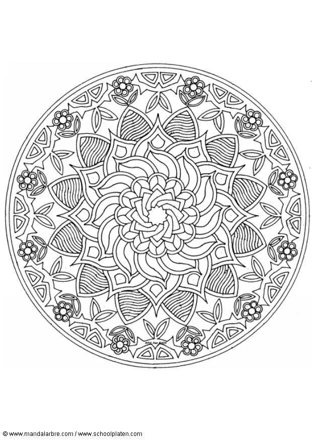 Coloring page mandala-1602q