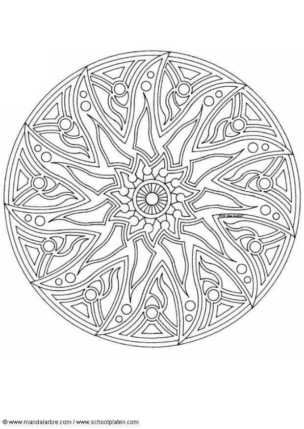 Coloring page mandala-1702p